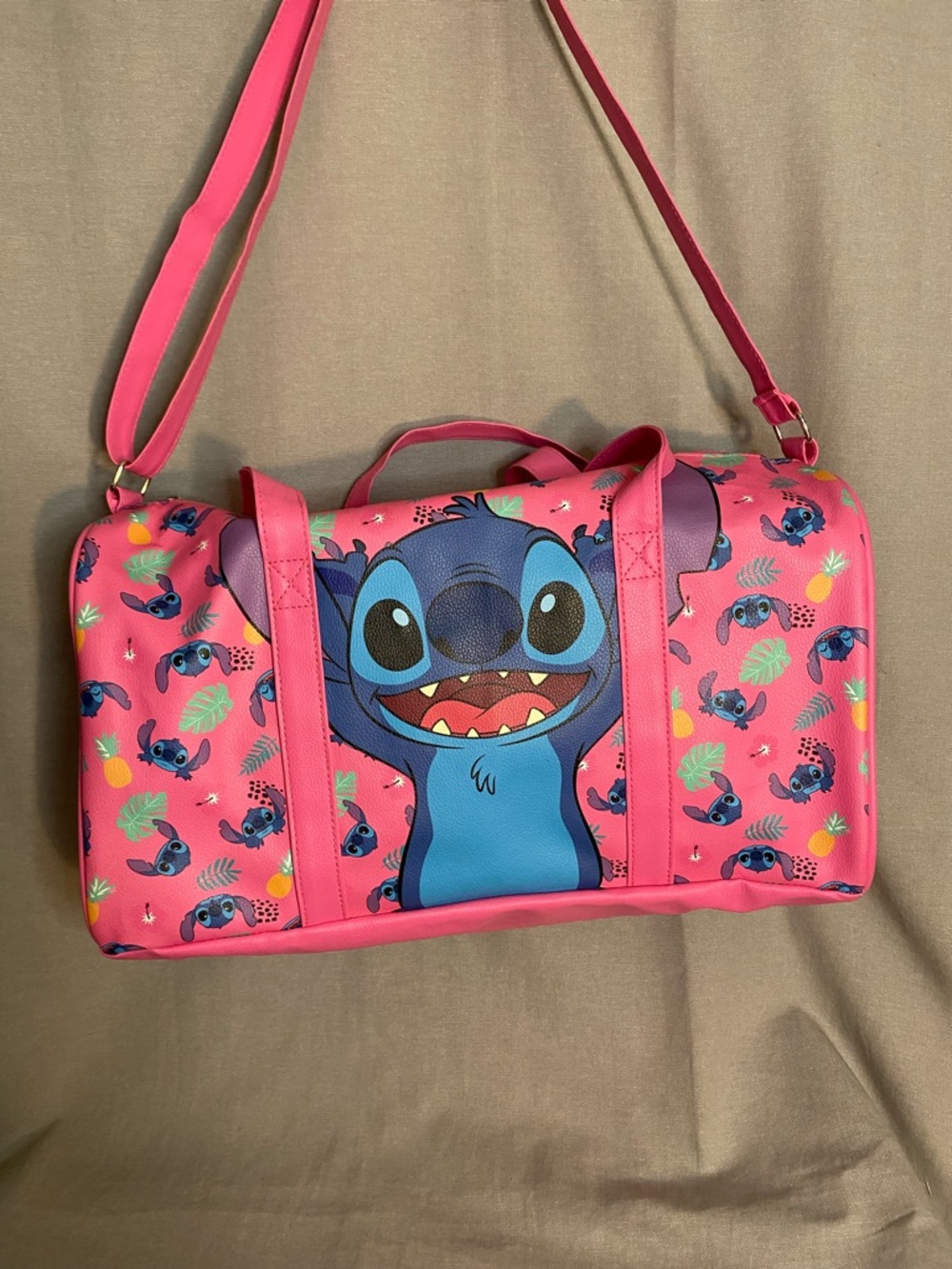 Disney Pink & Blue Stitch Duffle Bag
